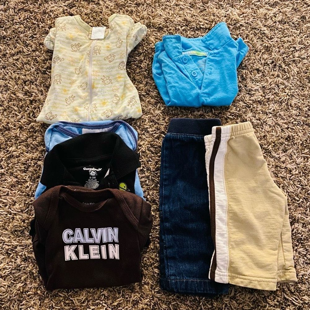Baby boys 0/3 months lot of 7 various styles / brands